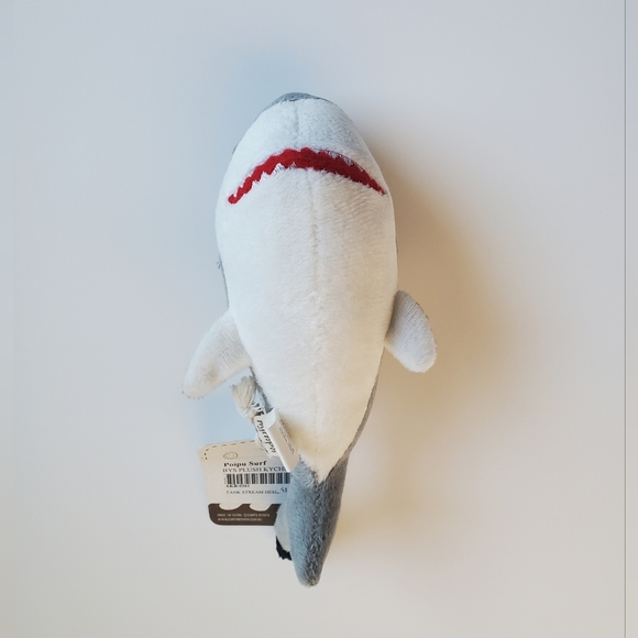 Earth Nymph Shark Plush Keychain Grey & White NWT Rare Gift Purse Hawaii Ocean - Picture 3 of 12